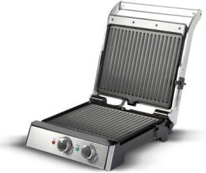 HAVELLS Toastino 4 Slice Grill & Bbq With Timer 2000-Watt Sandwich Toaster (Black) Open Grill
