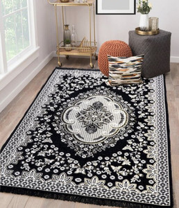 Human made FACE RUG LARGE - BLACK カーペット