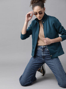 Roadster 3/4th Sleeve Solid Women Jacket