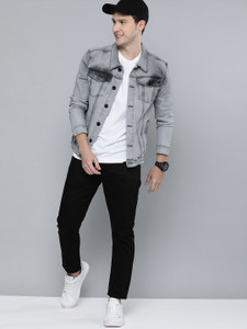 HERE&NOW Full Sleeve Washed Men Jacket