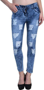 CKUSH Slim Women Blue Jeans