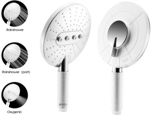 AMJ Premium 3 Function(ABS) RDOTS Multi Adjustable Rain Spray Hand Shower Shower Head