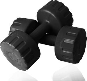 Adrenex Set of 2 PVC Dumbbells Weights Fitness Home Gym Exercise Barbell 2KG X 2 Fixed Weight Dumbbell