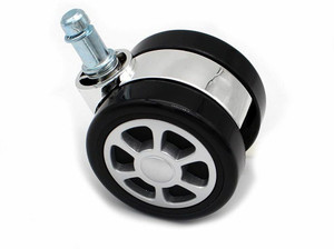 Yathart Office Chair Replacement Tyres Swivel Casters, Silent Nylon Wheels Swivel Furniture Caster