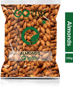 Goshudh Premium Quality Badam (Almond)-250gm (Pack Of 1) Almonds