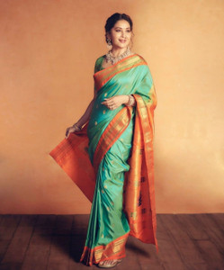THE GRAND MAHARAJA Printed Paithani Jacquard Saree