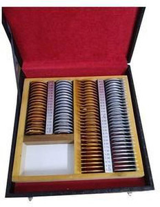 ECP "HALF" Trial Lens Set Golden AND silver Trail Frame