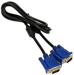 TERABYTE VGA Cable 1.5 m TB-115 TV-out Cable vga male to male cable 1.5 meter (Black, For Computer)