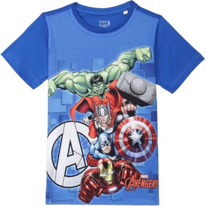 Marvel by Wear Your Mind Boys Superhero Polycotton Regular T Shirt