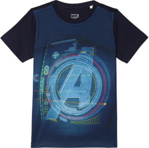 Marvel by Wear Your Mind Boys Typography Polycotton Regular T Shirt