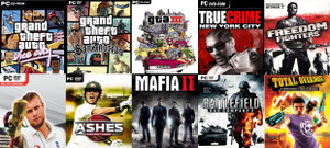 Vice City, SanAndreas, Gta 3, Cricket 07, Ashes Cricket 09, True Crime, Mafia 2, Battlefield BD 2, Freedom, Tod Total 10 Game Combo (Offline Only) (Regular)