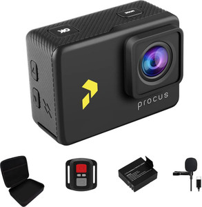 PROCUS Rush 3.0 (Full Pack) 24MP 4K 30fps Action Camera Waterproof EIS Video Stabilization Sports and Action Camera