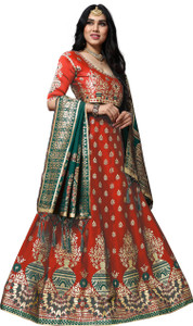 Mansvi Fashion Floral Print Semi Stitched Lehenga Choli