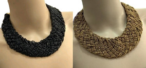 Grace Collections Beads Brass Plated Alloy Choker