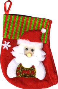 VR Creatives Christmas Socks 17cm Height Christmas Hanging Stockings Decor/Decoration Christmas Stocking Socks Xmas Gift Pack Christmas Stocking