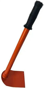 SF TRADERS Gardening Hoe Medium (PHAWDA) with Rubber Grip Handle (Orange) Spade