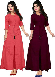 SHREEJI CRTEATION Women Solid A-line Kurta