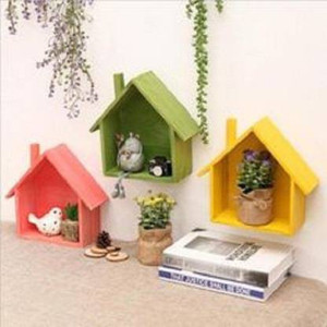 NationalArts NA2724 wooden wall shelf wall hanging wall decor mounted floating Wooden Wall Shelf