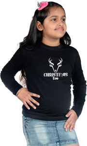CHOMBOOKA Boys & Girls Typography Cotton Blend Regular T Shirt