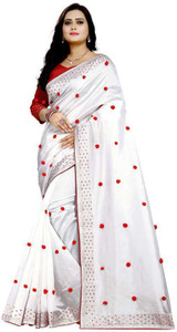jmoverseas Applique Bollywood Art Silk Saree