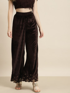 Shae by SASSAFRAS Relaxed Women Brown Trousers