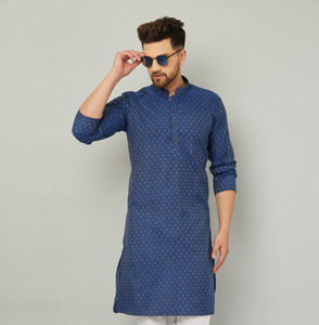 AEW DESIGNS Men Self Design Straight Kurta