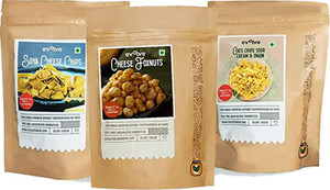 Evolve snacks Healthy Snacks Pack of 3 Creamy and Cheesy Snacks Combo ...
