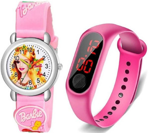 Noman Fast Selling Party Wear Stunning Round Elegant Classic Latest Silicone Baby Pink Color Strap Combo For Digital M2 & Useful For Band Stylish Analogues-Digital Formal Watch for Kids Best In Market 3D Stainless Case Gifts for Kids & Baby Kids Love Watches Design Exclusive Style Kids Trendy Hot Selling You’re Son Etc... Best Return Gift Lovely Analog Watch - For Boys & Girls Analog Watch - For Boys & Girls Analog Watch  - For Boys & Girls