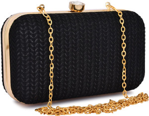 FOR THE BEAUTIFUL YOU Casual Black  Clutch