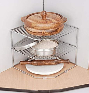 TechSrmaji Containers Kitchen Rack Steel
