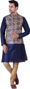 Sadree Men Kurta Pyjama Ethnic Jacket Set
