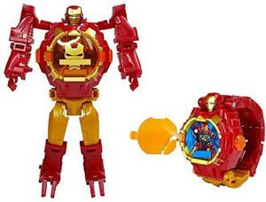 Synlark Robot Toy Convert to Digital Wrist Watch for Kids Robot Deformation Watch Mutli