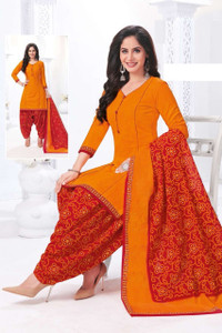 INITHI Crepe Floral Print Salwar Suit Material