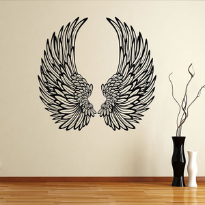 PICASSO SIGNAGE 60 cm Angel Wings Wall Sticker for Living Room