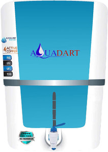 AquaDart Premium Copper + Alkaline RO Water Purifier with Japanese UV and High TDS 3000 Membrane 12 L RO + UV + UF + Copper + TDS Control Water Purifier
