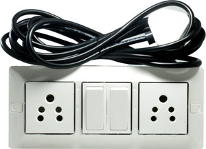 जेलेक्ट्रिकल्स 2 Socket and 2 Switch Modular Extension Board 2 सॉकेट सर्ज रक्षक