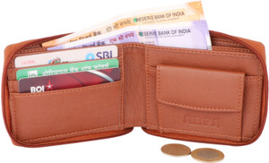 ARFA Men & Women Casual Tan Artificial Leather Wallet