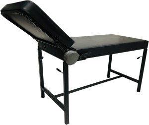 RATISON ON Massage Facial Bed Beauty Parlor Salon Barber Cutting Beauty Parlor Bed Made of Iron Frame, with Push Back System and Cushioned Back Seat (Black) Thermal Massage Bed