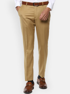 Maleno Slim Fit Men Khaki Trousers