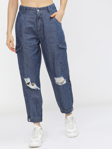 Tokyo Talkies Jogger Fit Women Dark Blue Jeans