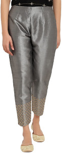 PINOVO Regular Fit Women Black Trousers