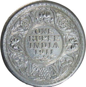 1-rupee-1911-george-v-king-