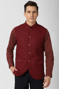 PETER ENGLAND Sleeveless Textured Men Jacket