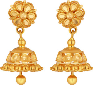 Joyalukkas 22kt Purity Gold Jhumki Earring Yellow Gold 22kt Jhumki Earring