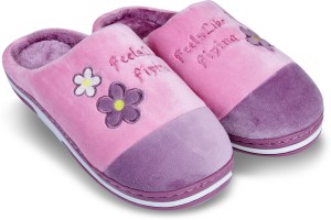 Cassiey Women Indoor/Outdoor Soft Bottom Fur Slippers |Womens Flipflop |Womens Teddy Designed Slippers |Girls Slippers flip Flop Purple Slippers