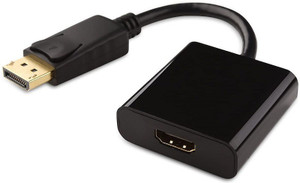 eiRa  TV-out Cable Displayport DP to HDMI Adapter 4K, Male to Female Converter Connector Cable for Display Port Enabled Desktops and Laptops to Connect to HDMI Displays Adapter