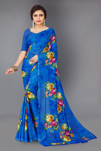 Anand Sarees Printed, Floral Print Daily Wear Georgette Saree