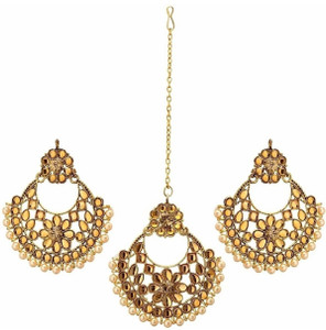 TANLOOMS Brass Gold Jewellery Set