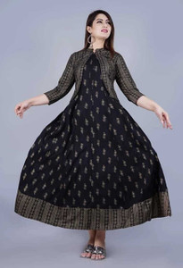 Gora Women Kurta Ethnic Jacket Set