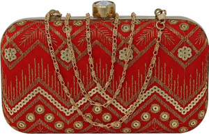 RAPID COSTORE Casual, Formal, Party, Sports Red  Clutch